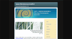 Desktop Screenshot of fabriziomancinelli.it