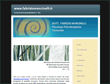 Tablet Screenshot of fabriziomancinelli.it