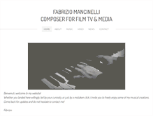 Tablet Screenshot of fabriziomancinelli.com